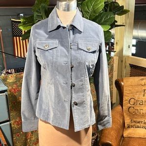 Blue light corduroy Jean jacket